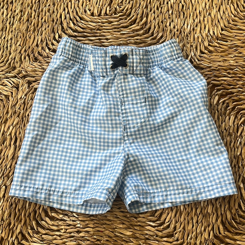 Boys Blue and White Swim Trunks 2T